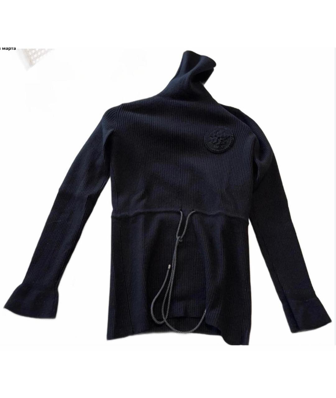 CHANEL Черный шерстяной джемпер / свитер, фото 7