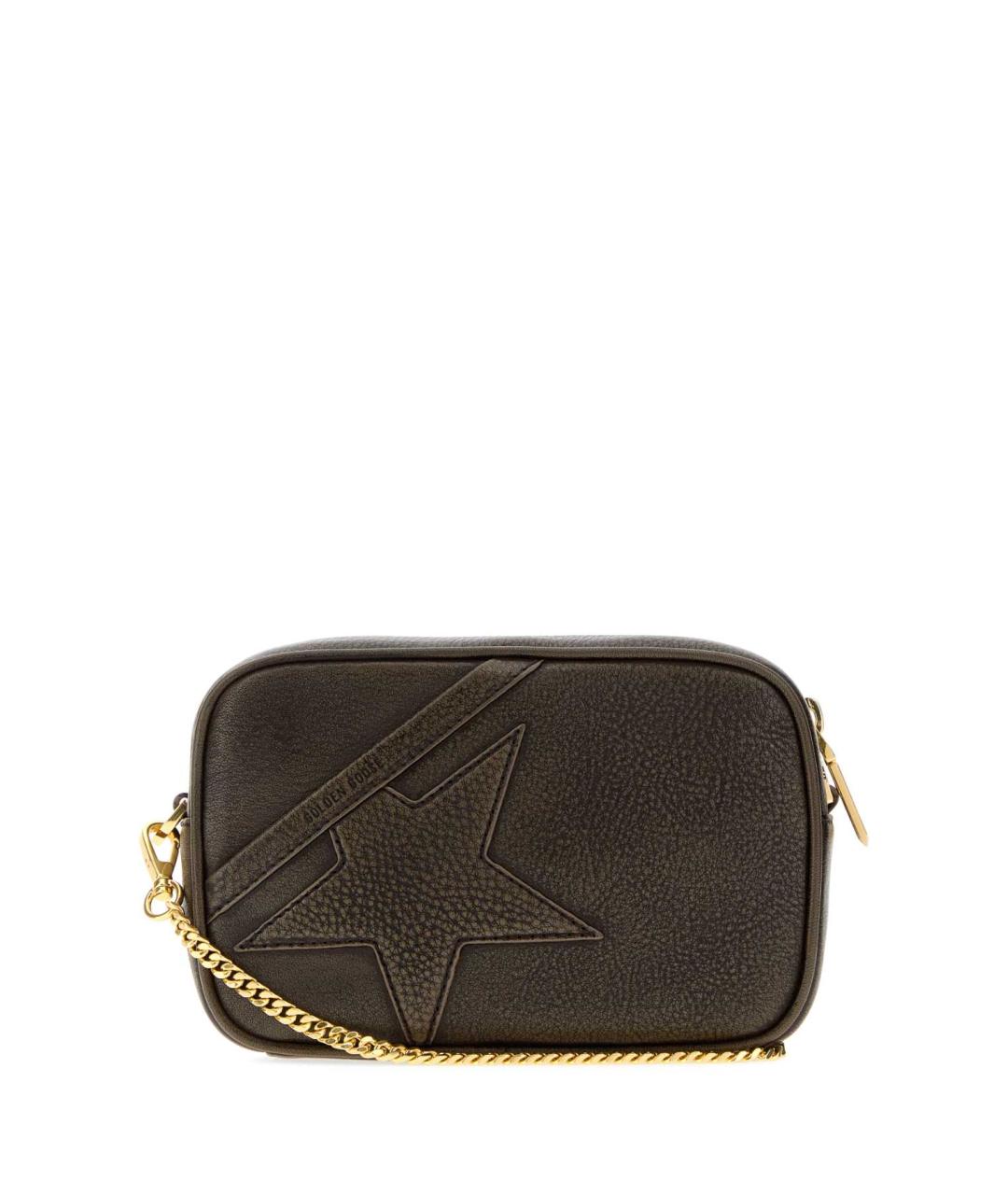 GOLDEN GOOSE DELUXE BRAND Коричневая кожаная сумка через плечо, фото 1