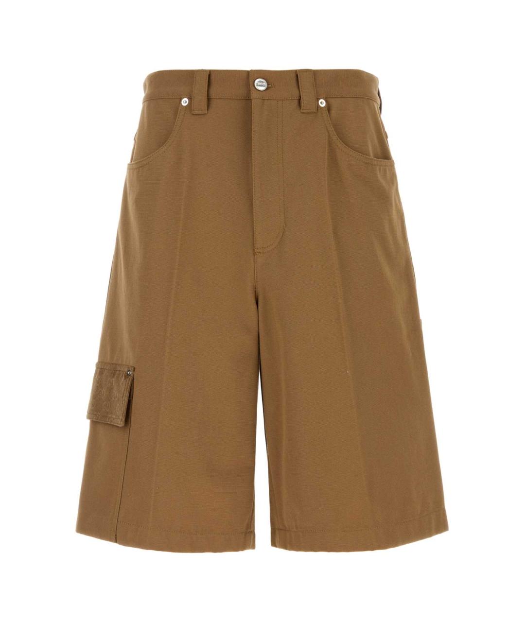 GUCCI Бежевые хлопковые шорты, фото 1