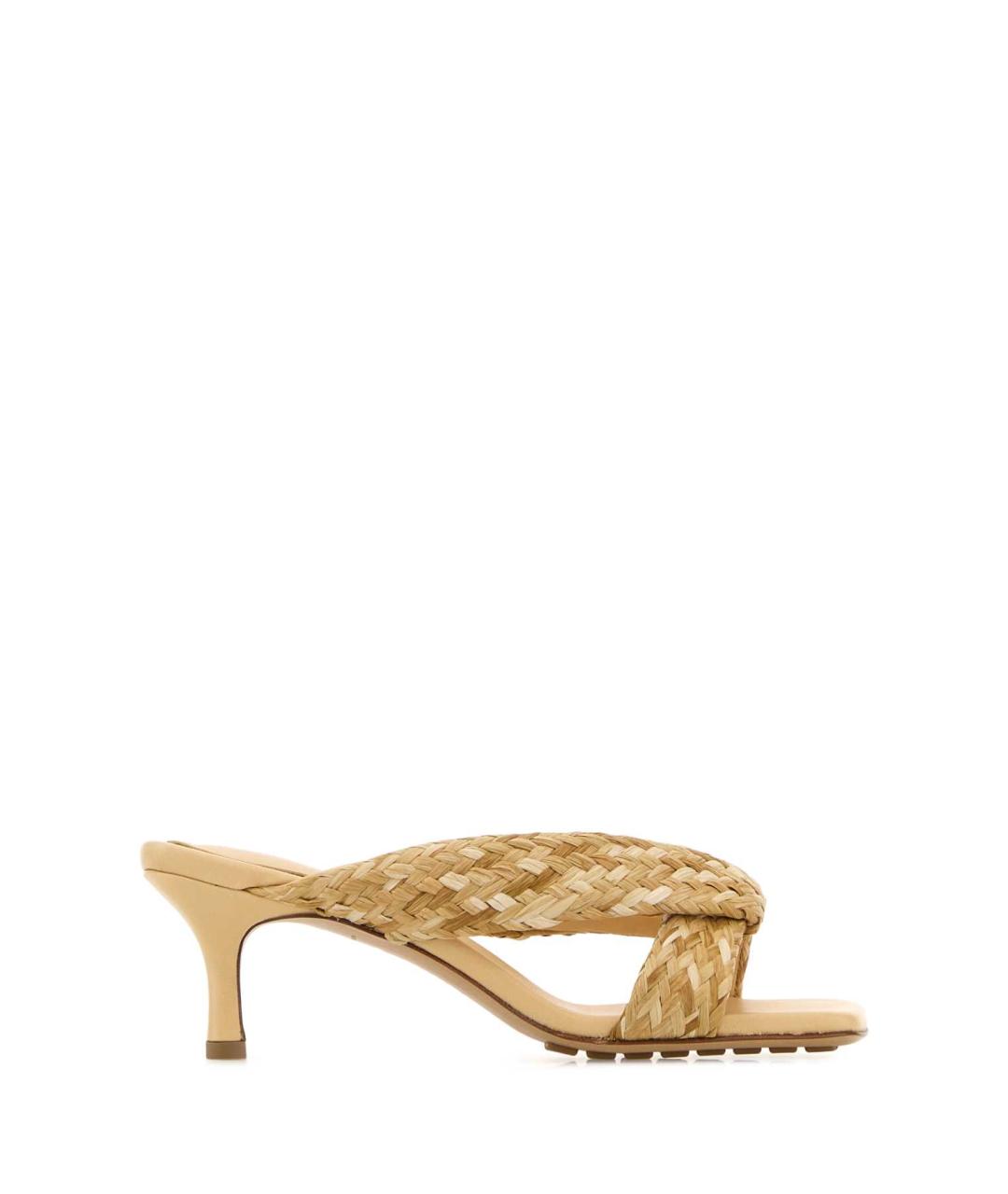 BOTTEGA VENETA Бежевые мюли, фото 1