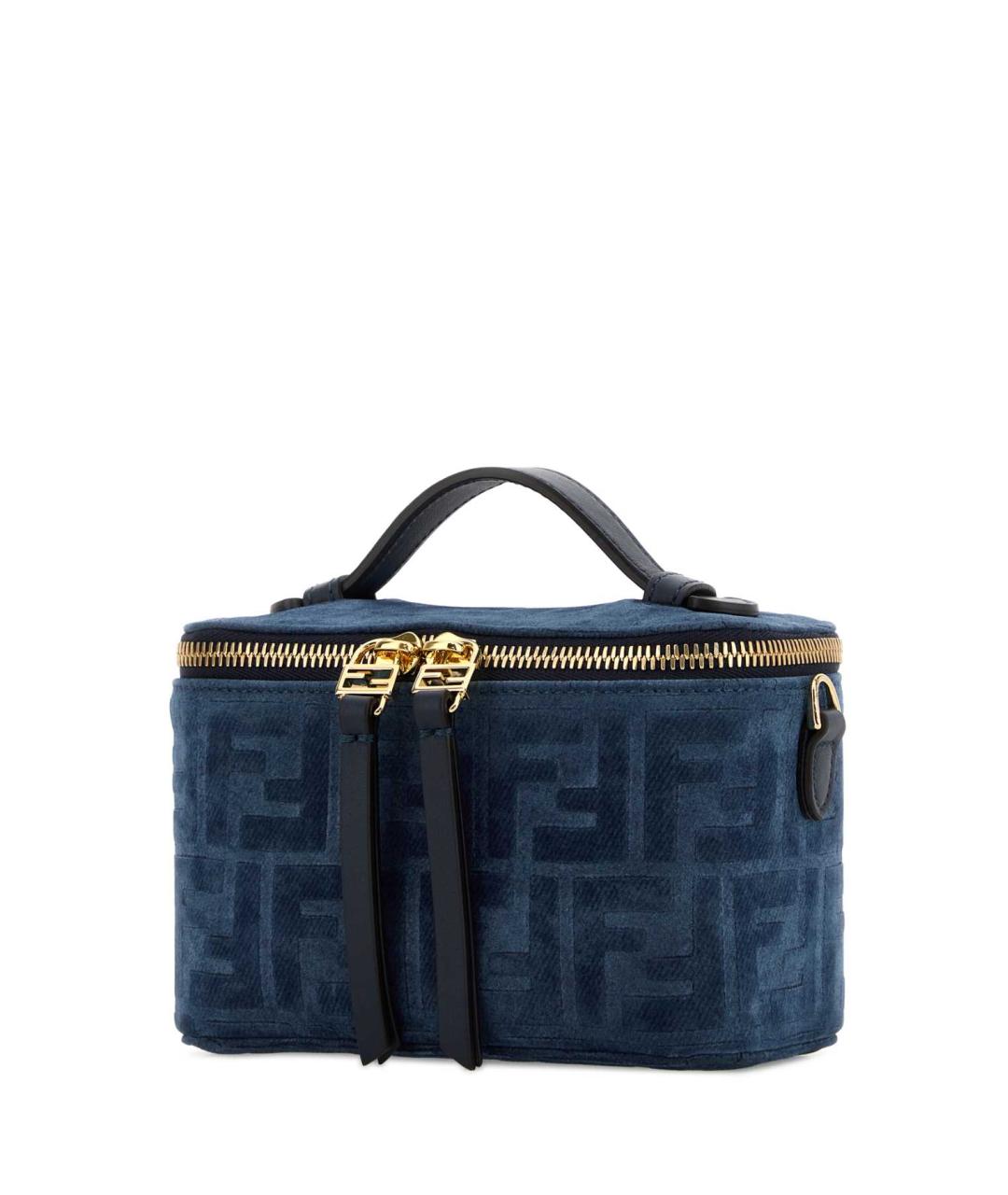 FENDI Синяя тканевая сумка через плечо, фото 2