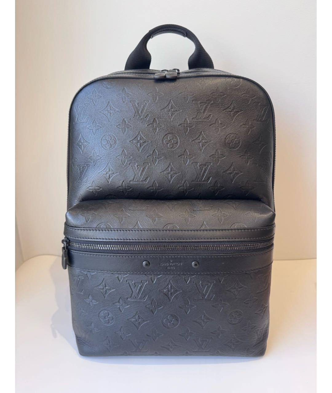 LOUIS VUITTON Черный кожаный рюкзак, фото 9