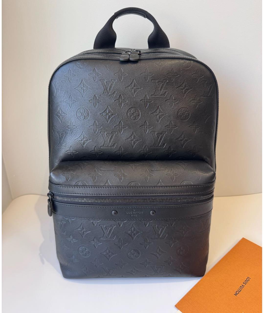 LOUIS VUITTON Черный кожаный рюкзак, фото 2