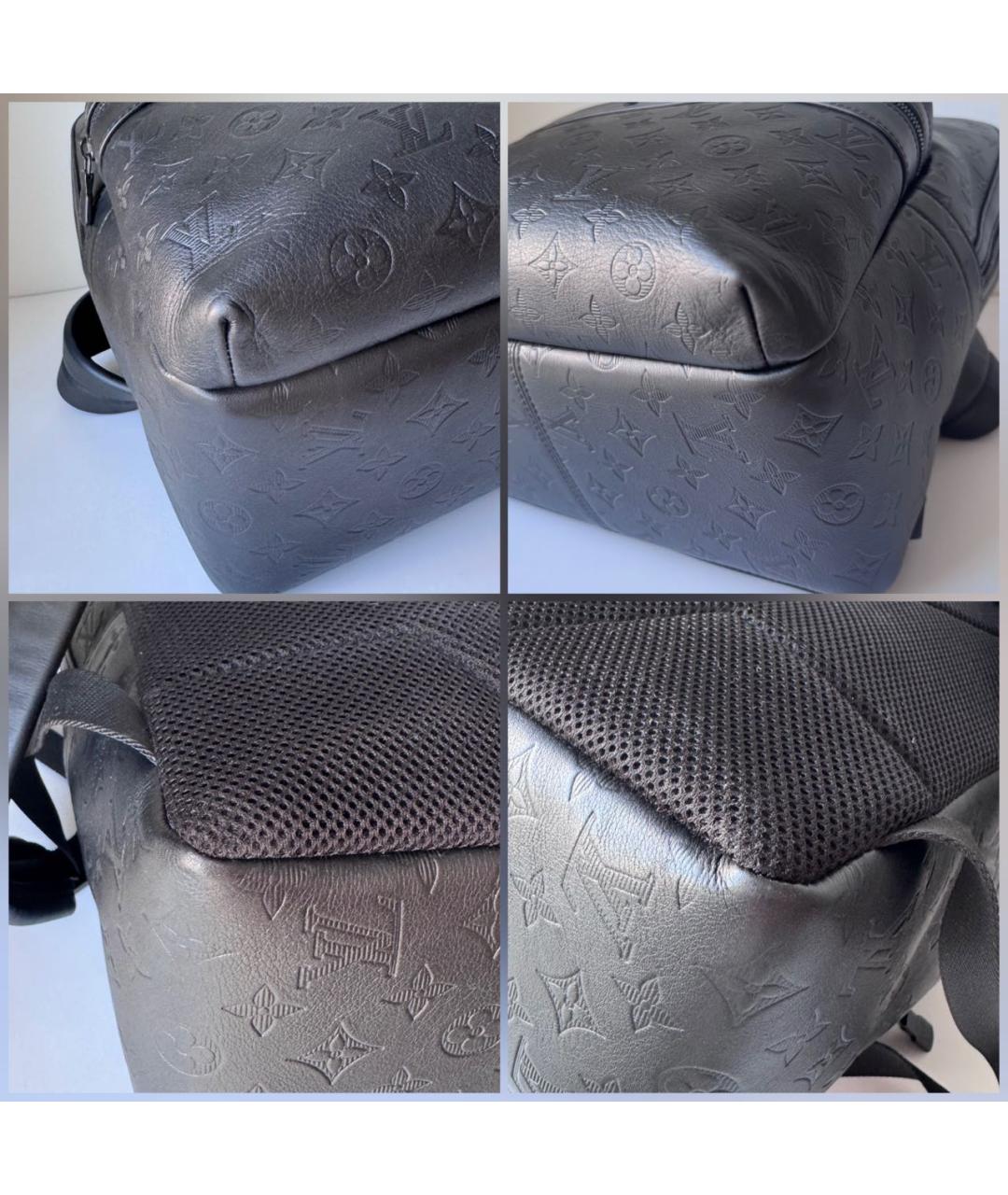 LOUIS VUITTON Черный кожаный рюкзак, фото 7
