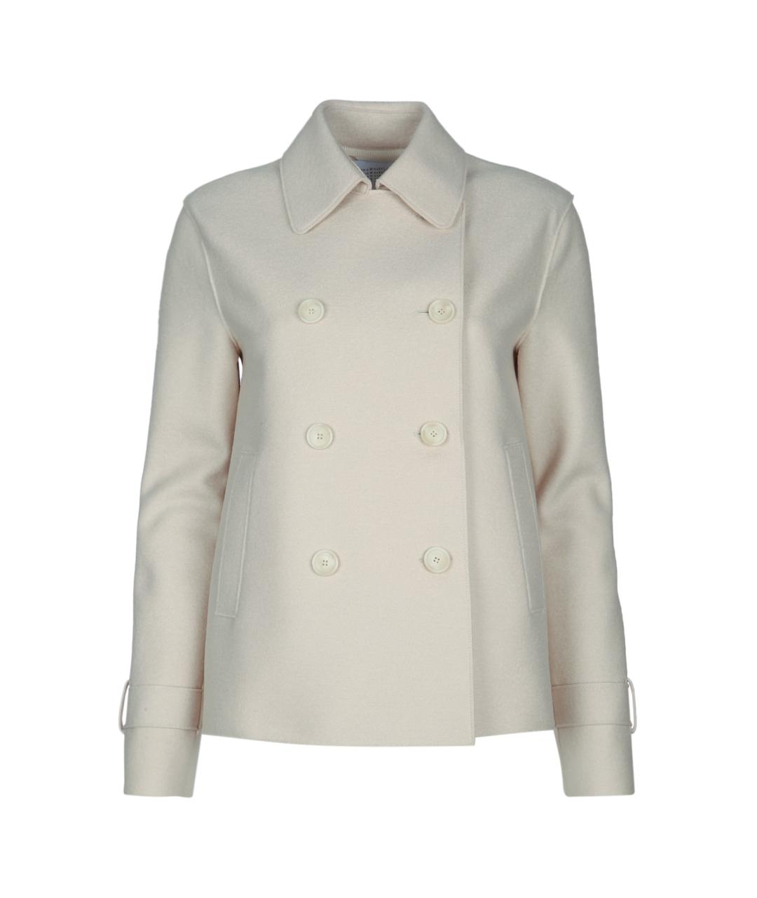 HARRIS WHARF LONDON Бежевое шерстяное пальто, фото 1