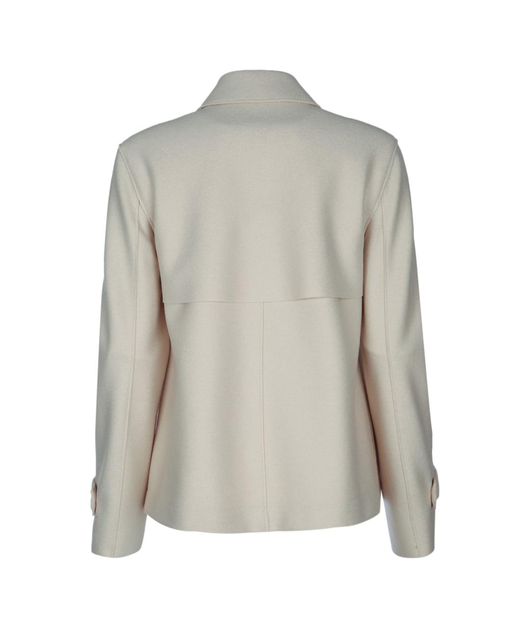 HARRIS WHARF LONDON Бежевое шерстяное пальто, фото 2