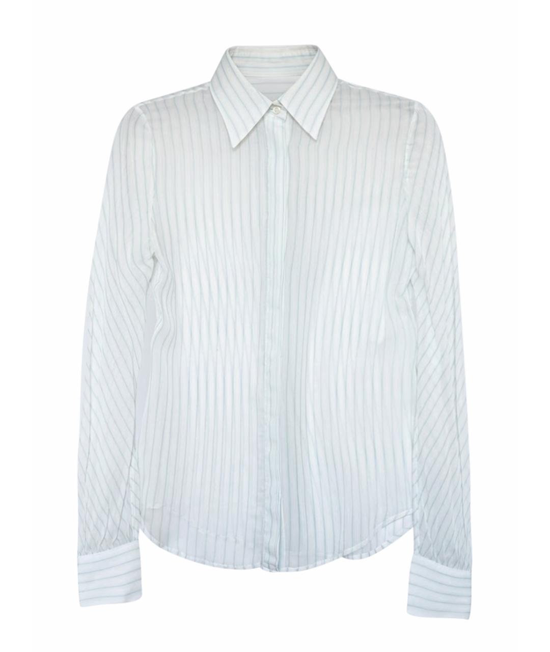 LORO PIANA Бирюзовая шелковая блузы, фото 1