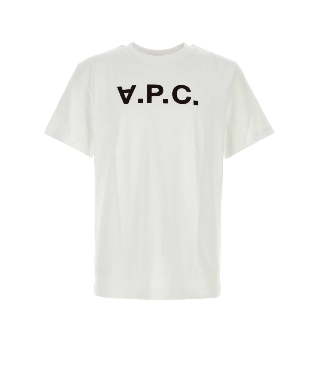 A.P.C. Белая хлопковая футболка, фото 1