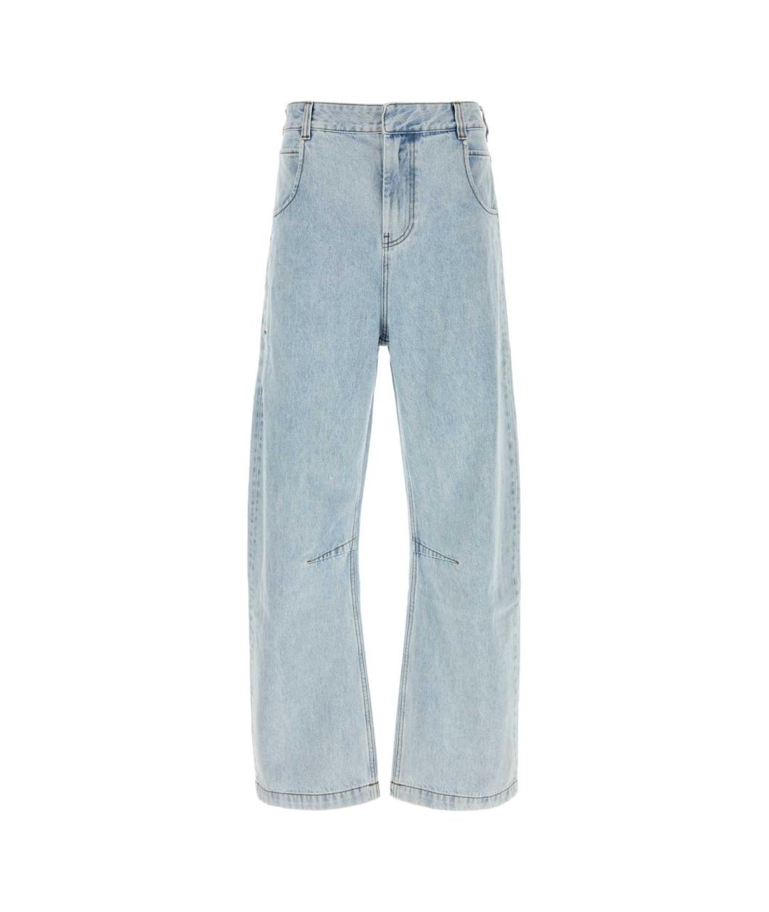 entire studios Голубые хлопковые прямые джинсы, фото 1