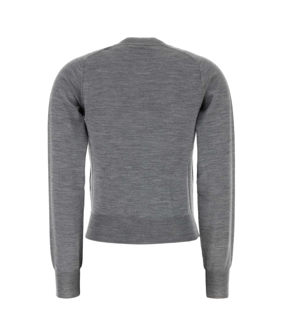 Ami Paris Серый шерстяной кардиган, фото 2