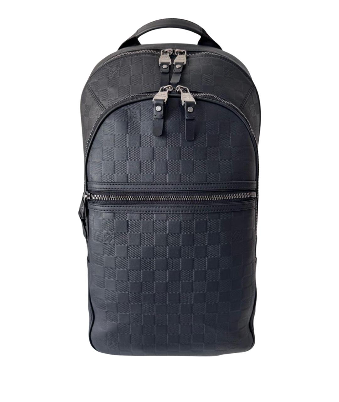 LOUIS VUITTON Черный кожаный рюкзак, фото 1