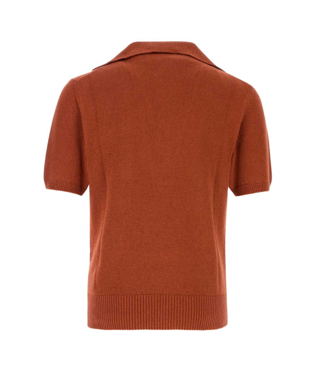 DOLCE&GABBANA Красное хлопковое поло с коротким рукавом, фото 2