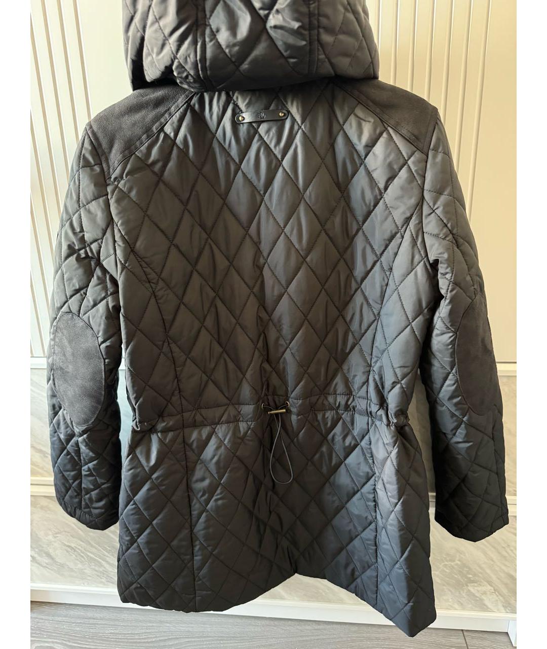 RALPH LAUREN Черная полиэстеровая куртка, фото 2