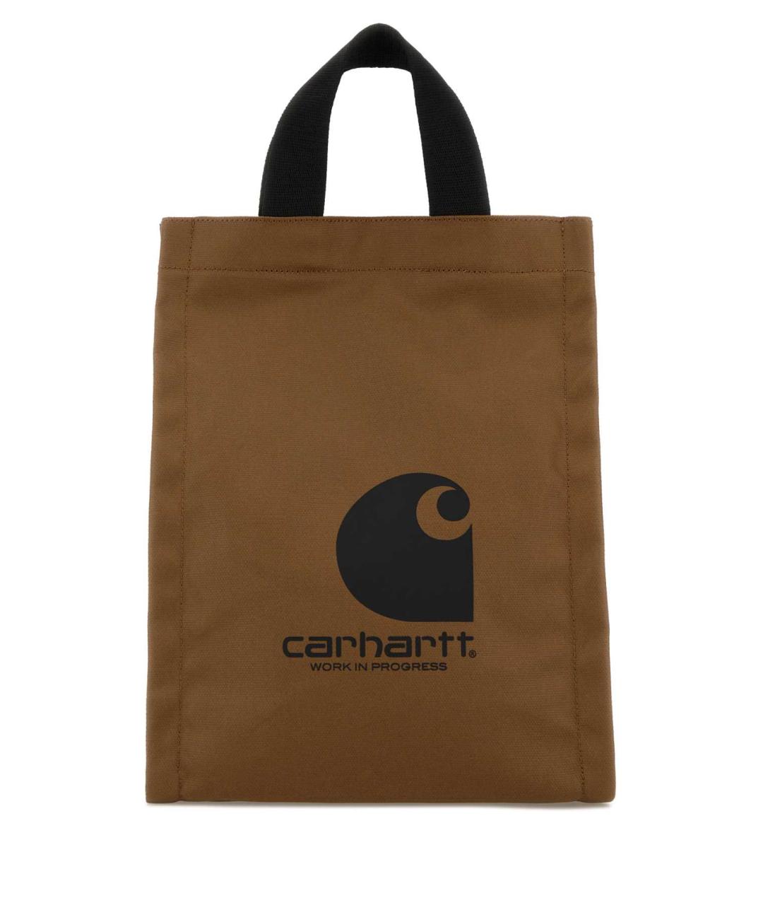 CARHARTT WIP Коричневая тканевая сумка тоут, фото 1