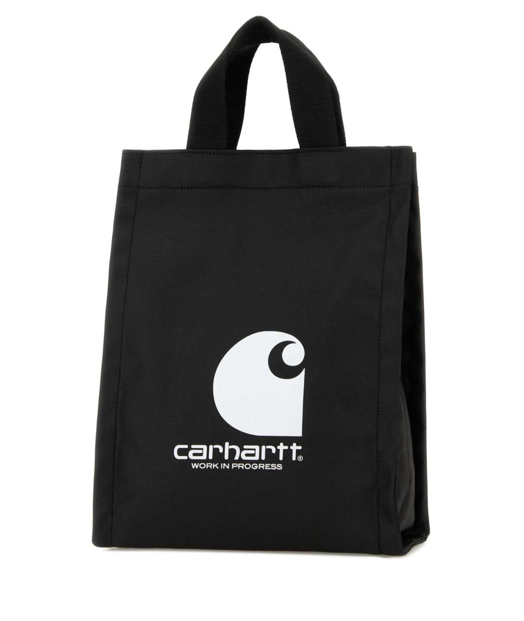 CARHARTT WIP Черная тканевая сумка тоут, фото 2