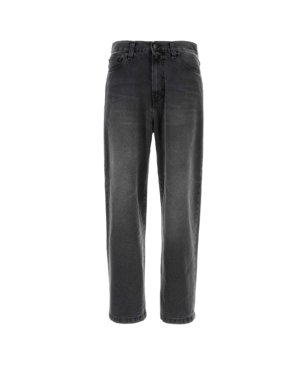 CARHARTT WIP Черные хлопковые прямые джинсы, фото 1