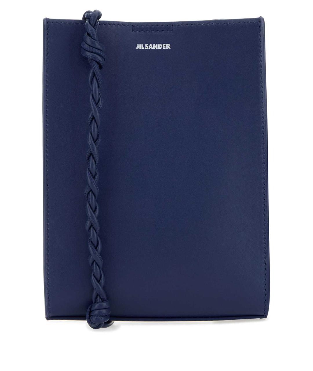 JIL SANDER Синяя кожаная сумка через плечо, фото 1