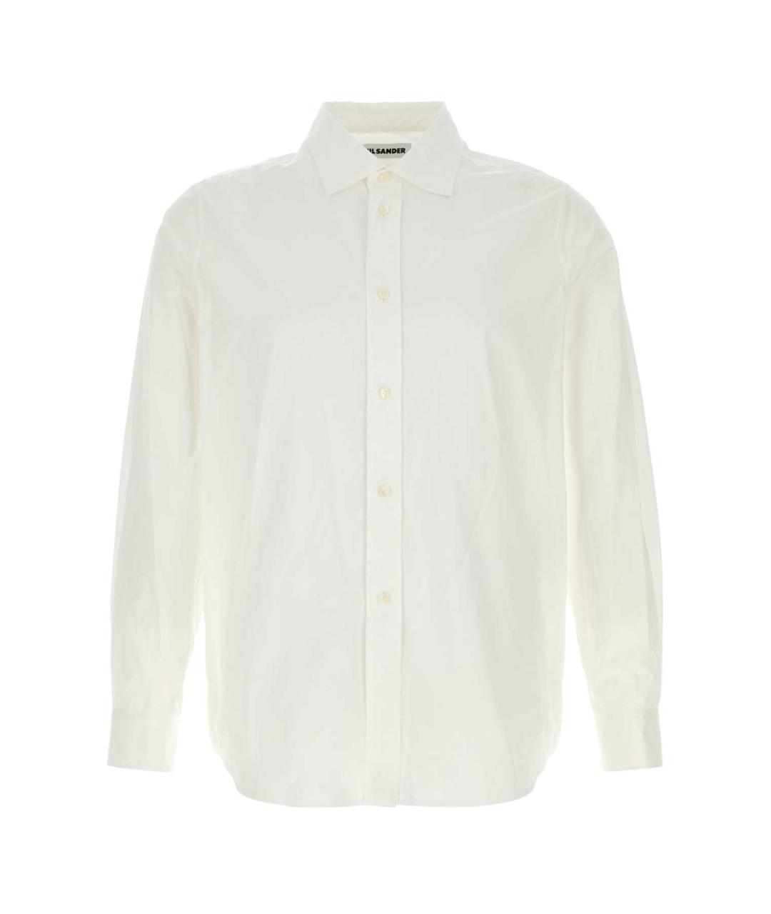JIL SANDER Белая хлопковая кэжуал рубашка, фото 1