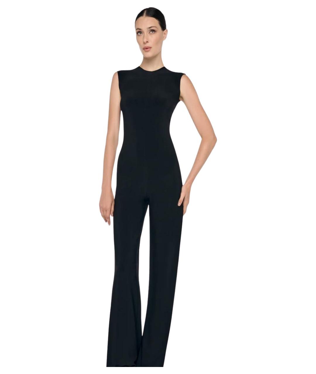 NORMA KAMALI Черный полиэстеровый комбинезон, фото 3