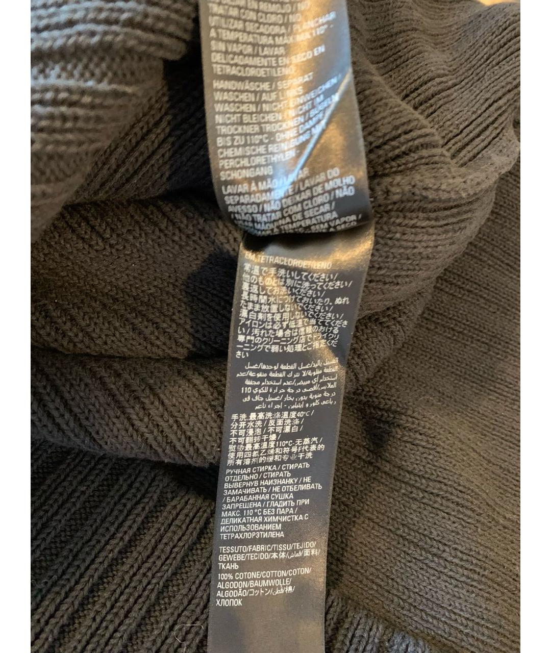 BALENCIAGA Черный хлопковый джемпер / свитер, фото 6