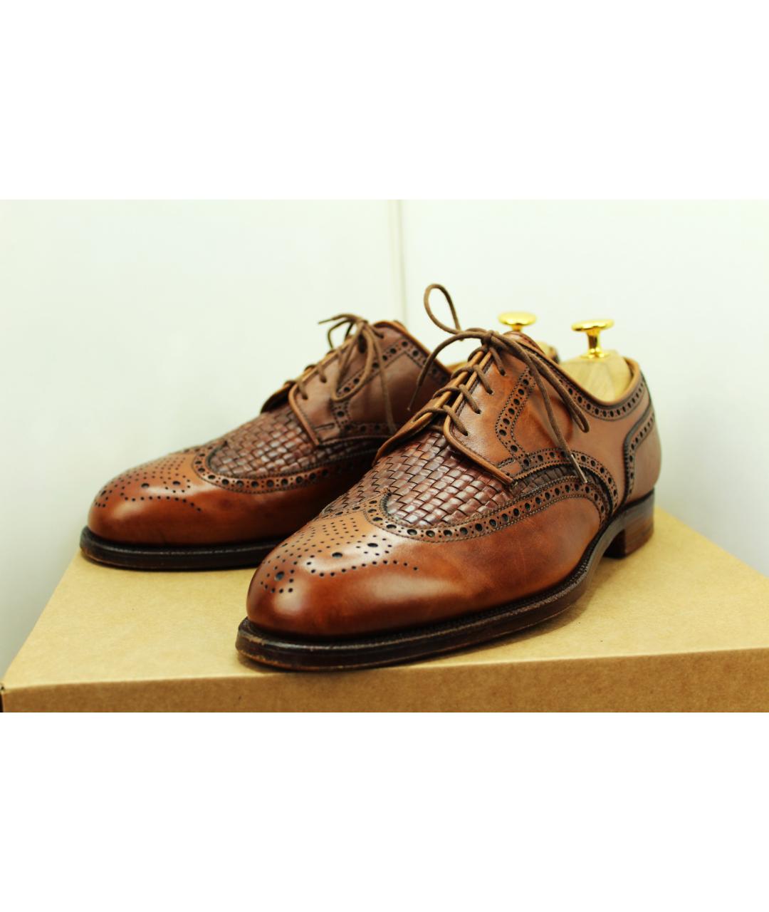 CROCKETT&JONES Коричневые кожаные туфли, фото 2