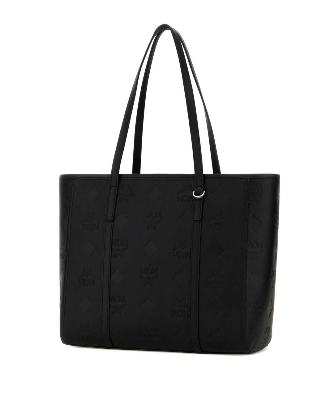 MCM Черная синтетическая сумка тоут, фото 2