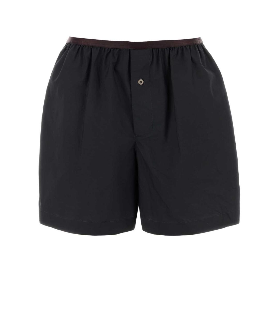 LEMAIRE Черные хлопковые шорты, фото 1