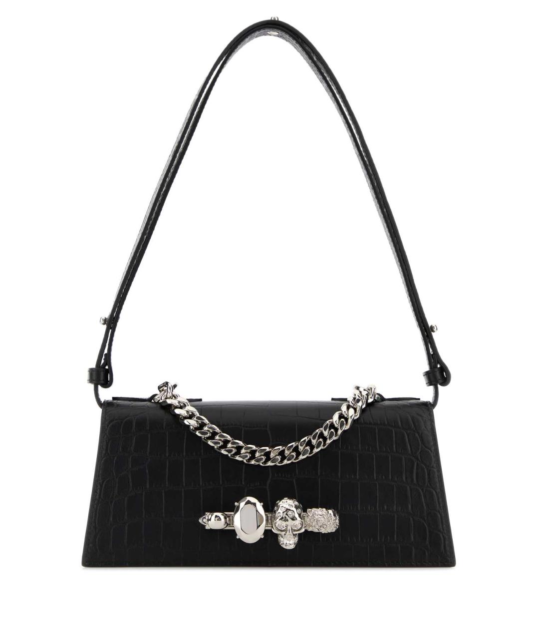 ALEXANDER MCQUEEN Черная сумка через плечо, фото 1