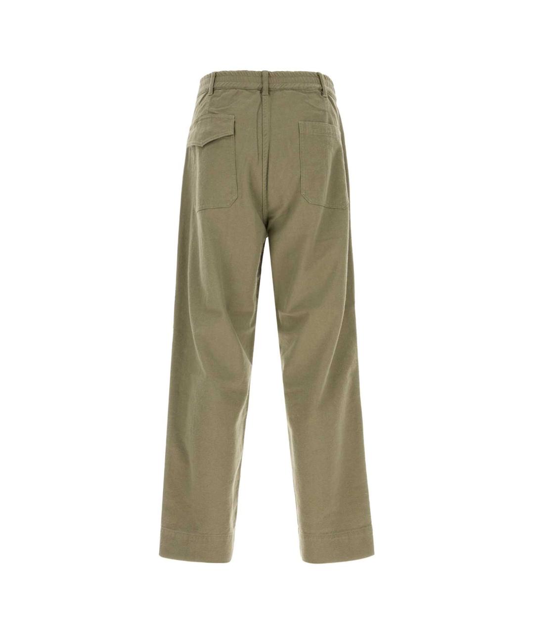 NANAMICA Зеленые хлопковые повседневные брюки, фото 2