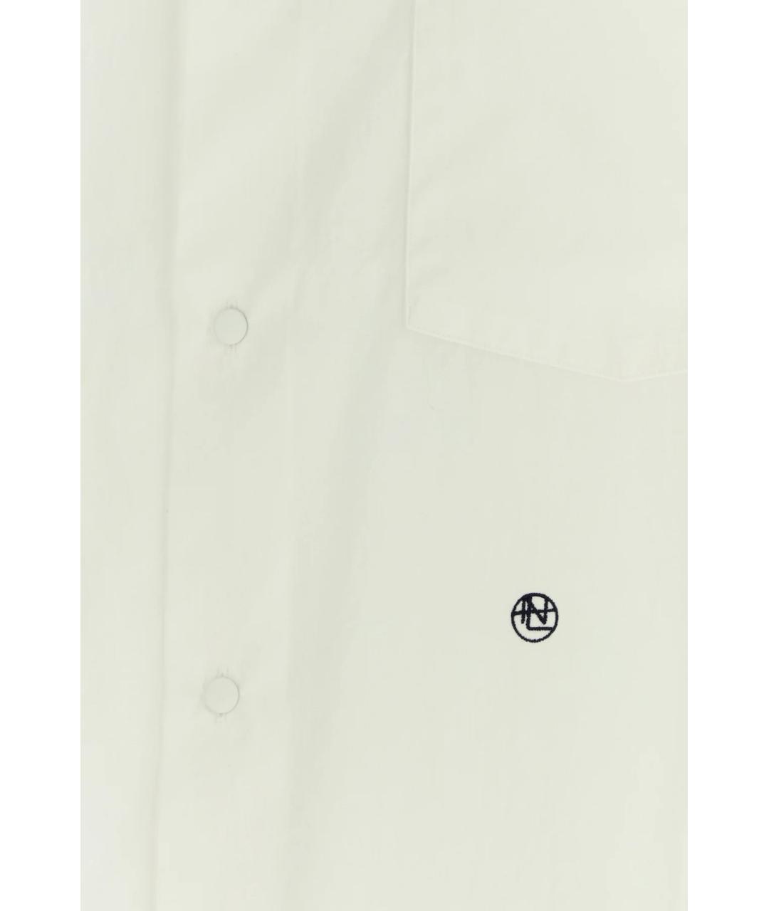 NANAMICA Белая хлопковая кэжуал рубашка, фото 3