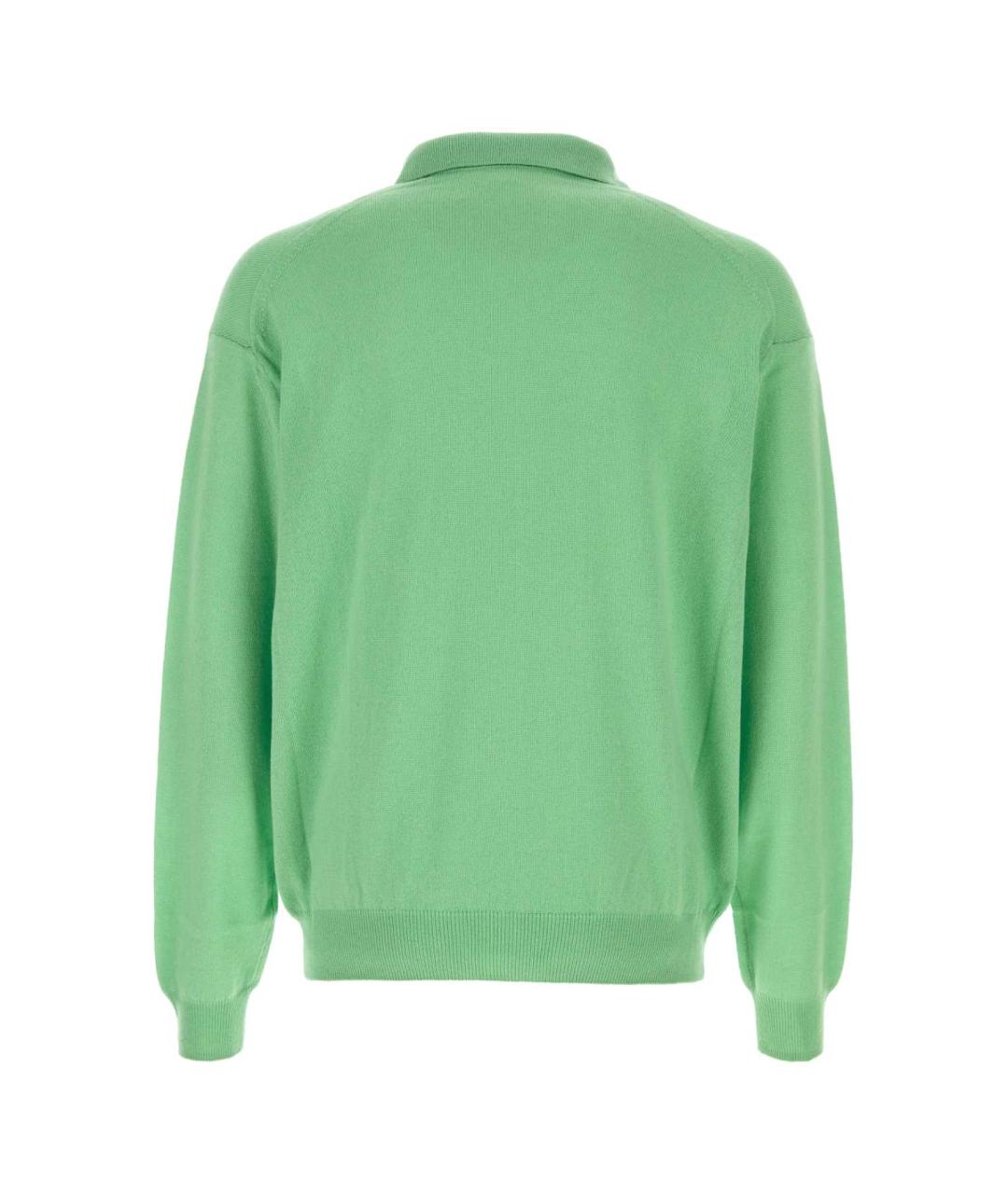 AURALEE Зеленые поло с длинным рукавом, фото 2