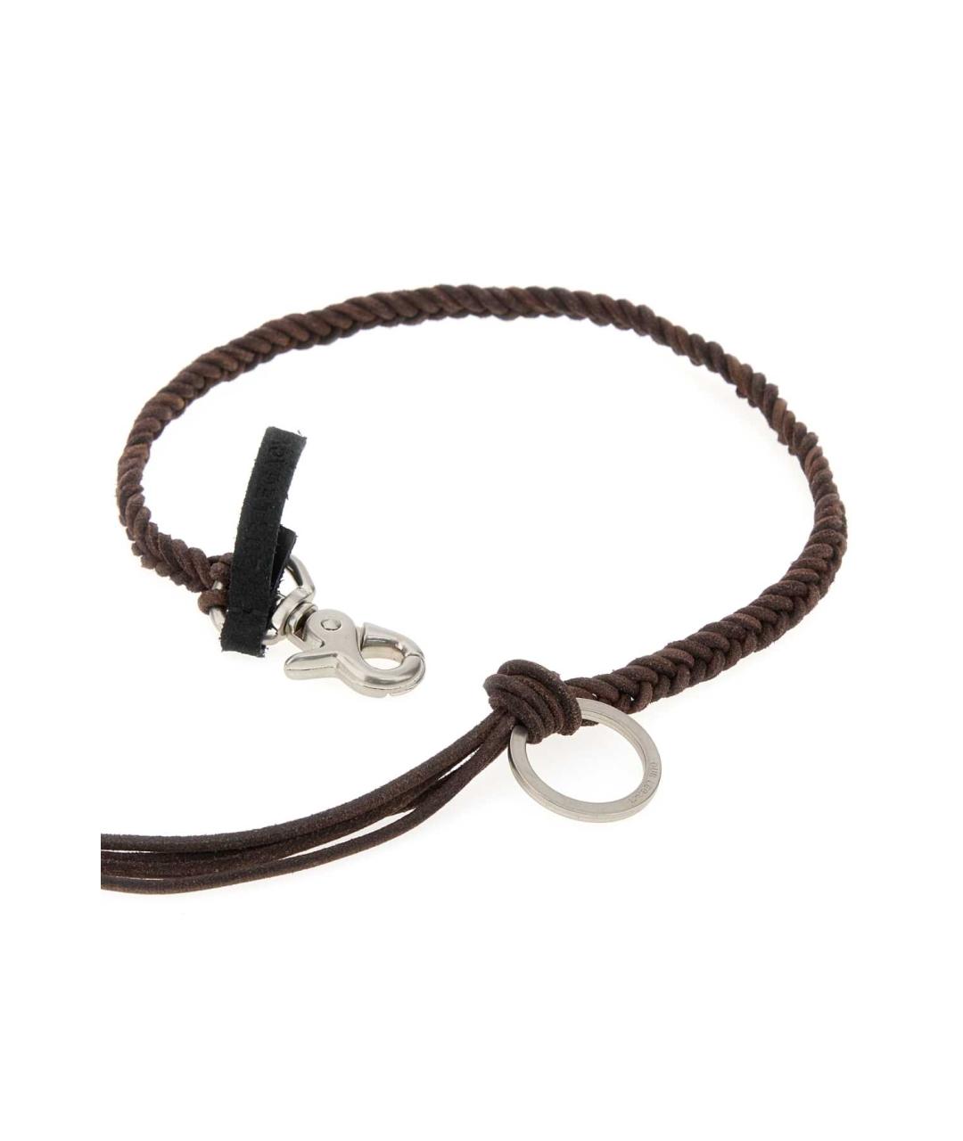 OUR LEGACY Коричневая кожаная цепочка/подвеска, фото 2