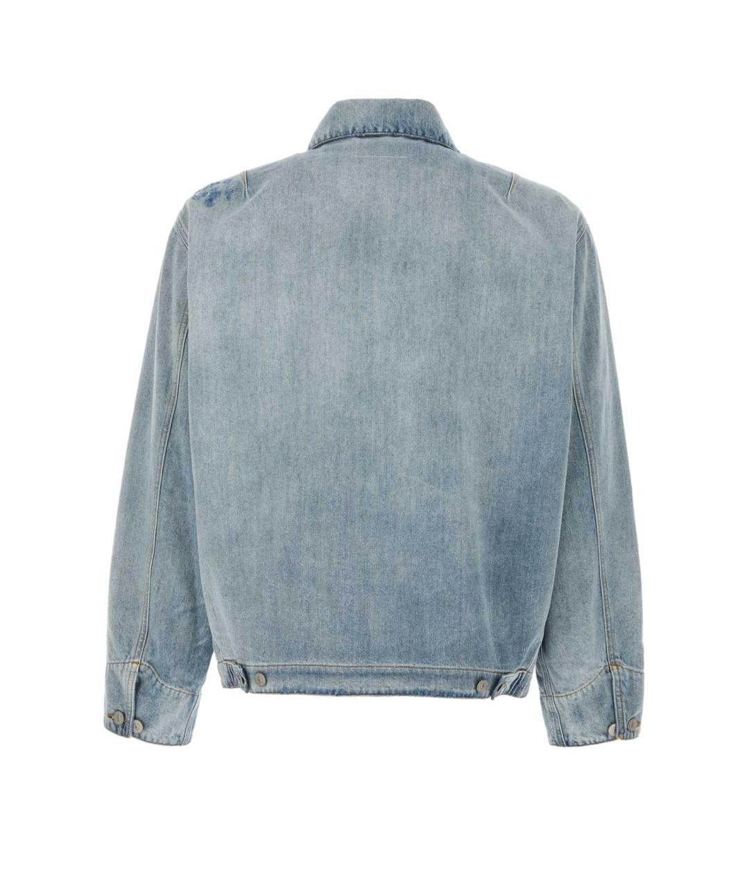 MM6 MAISON MARGIELA Голубая хлопковая куртка, фото 2