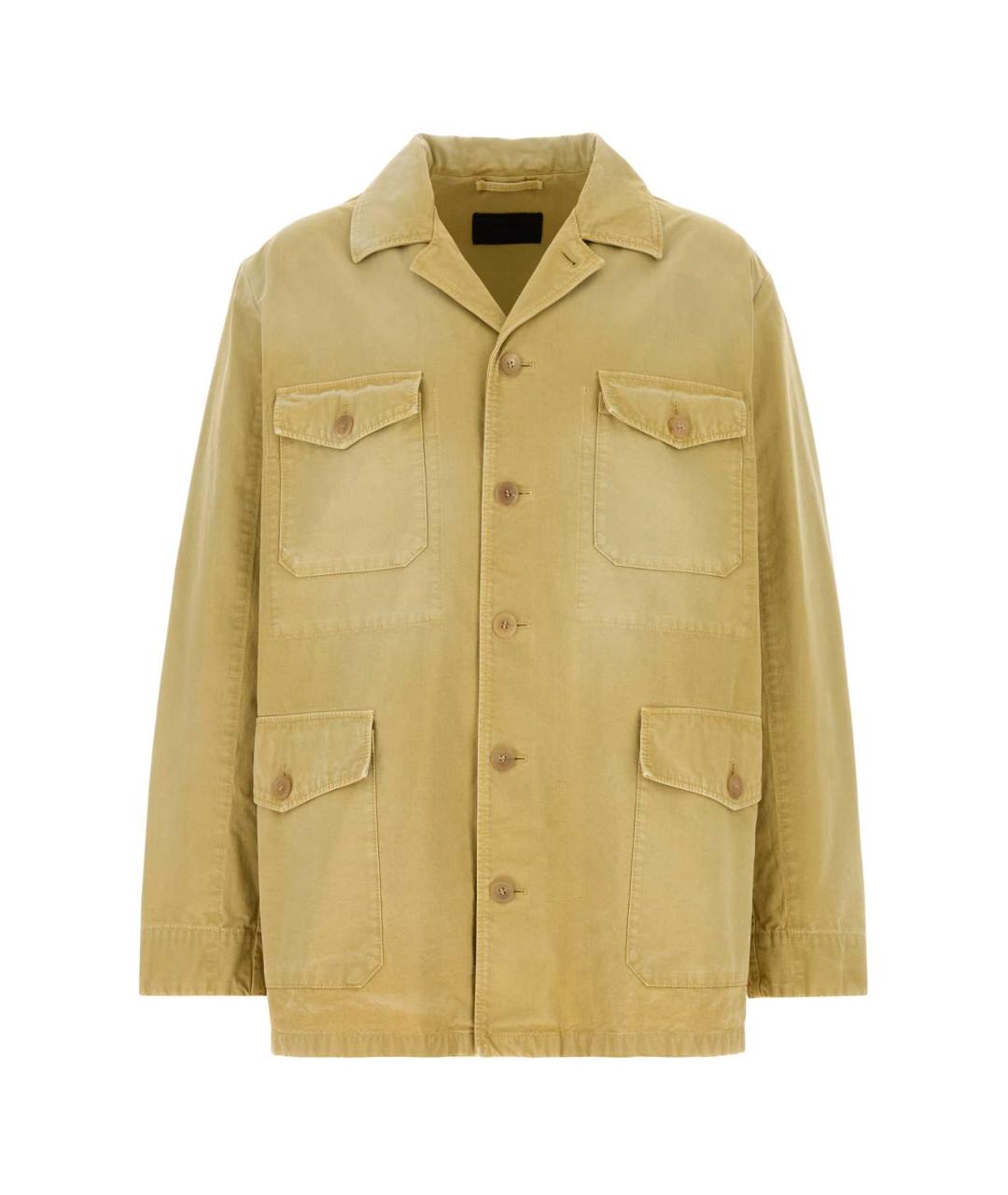 PRADA Бежевая хлопковая куртка, фото 1