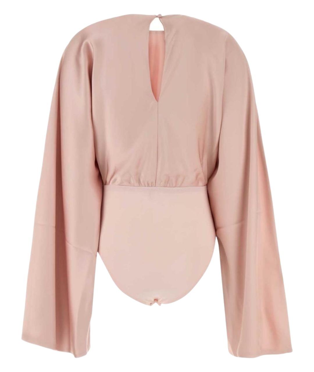 NORMA KAMALI Розовое полиэстеровое боди, фото 2