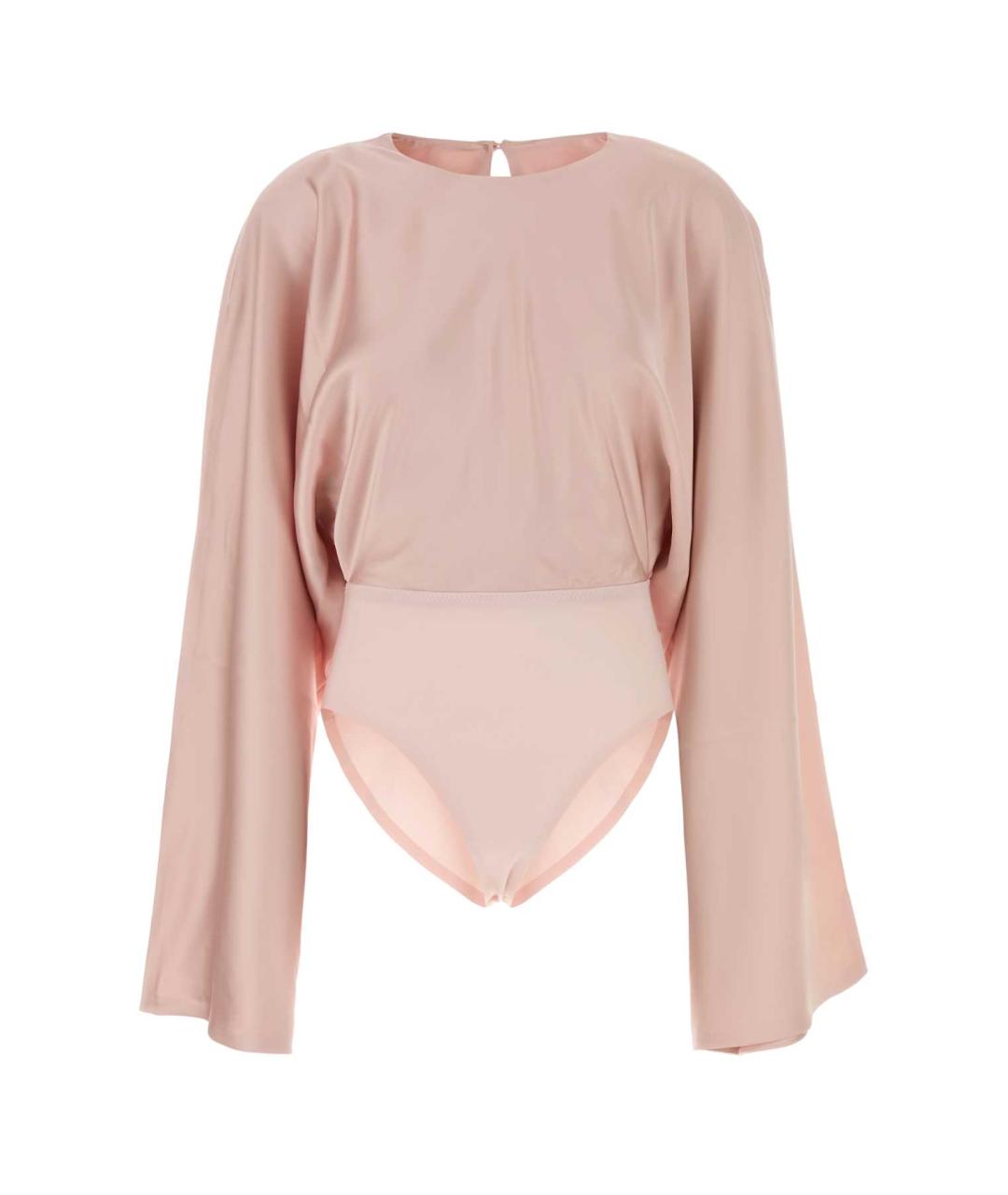NORMA KAMALI Розовое полиэстеровое боди, фото 1