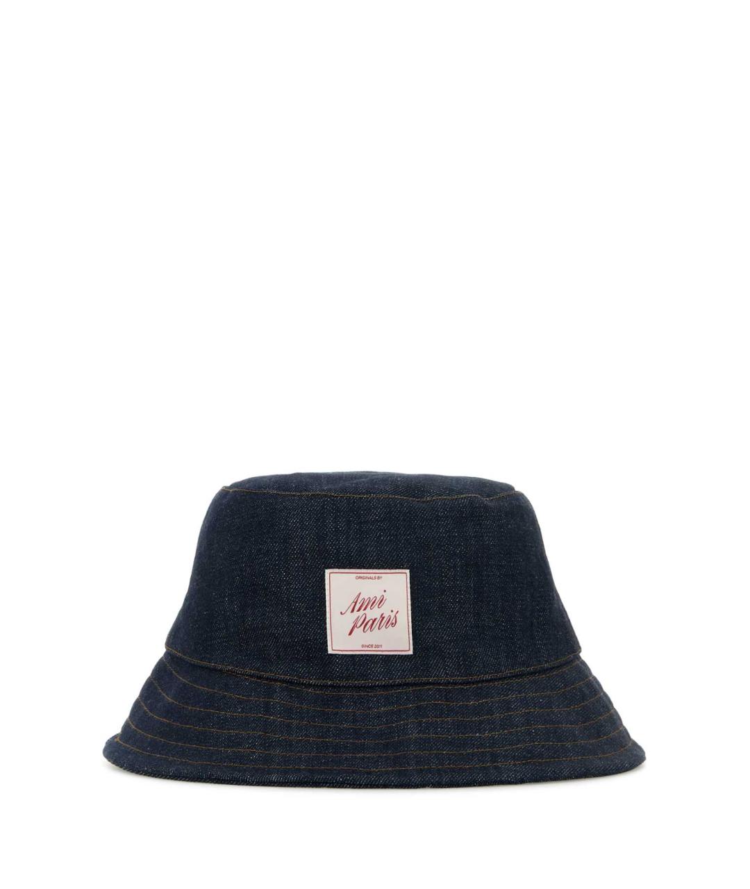 Ami Paris Синяя хлопковая панама, фото 1