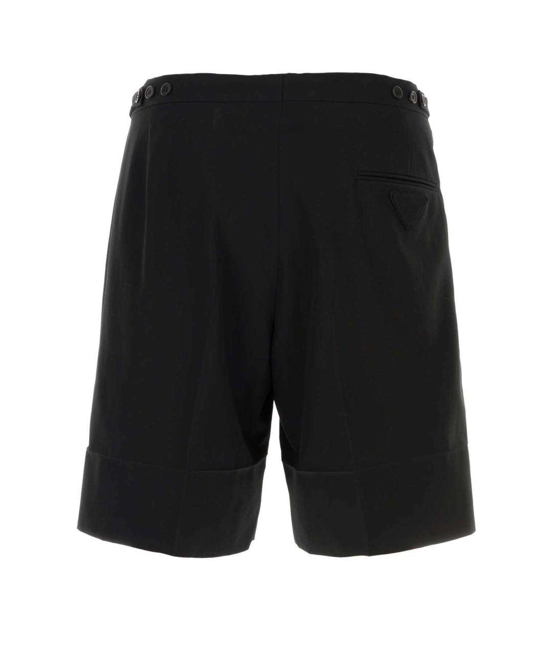 PRADA Черные хлопковые шорты, фото 2
