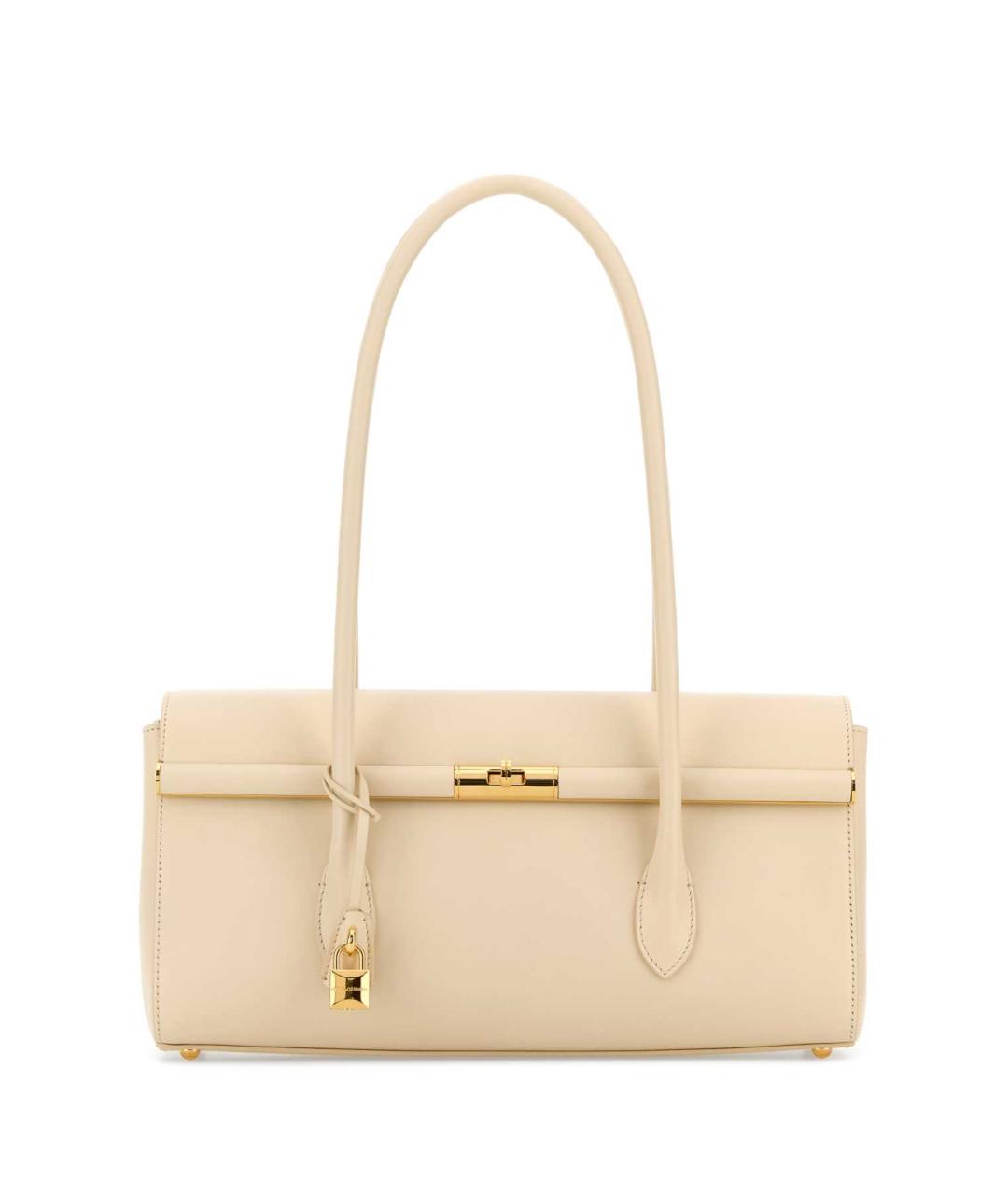 DOLCE&GABBANA Белая кожаная сумка через плечо, фото 1