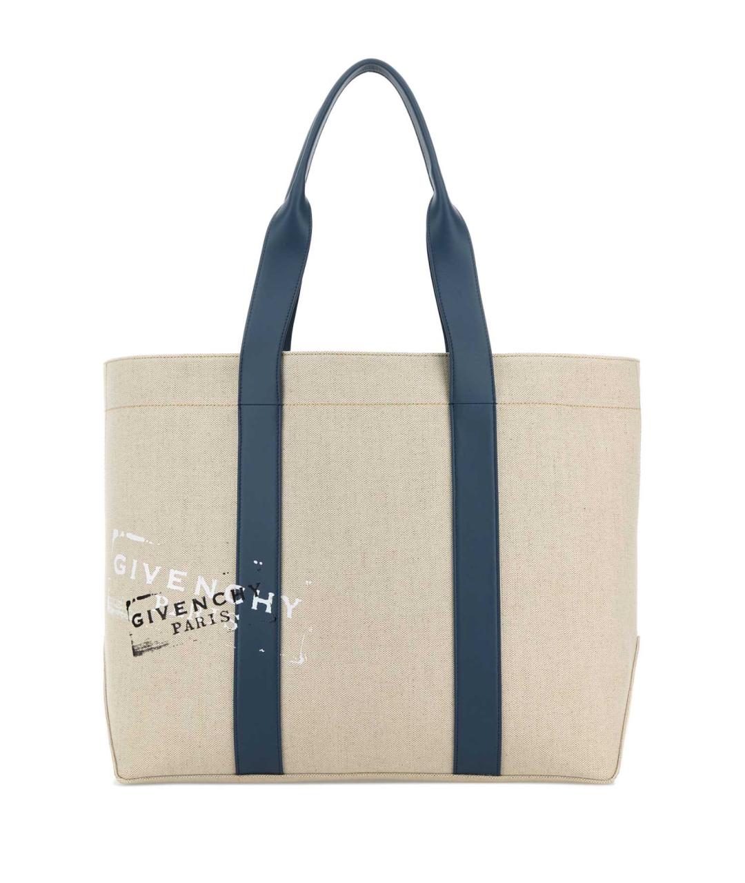 GIVENCHY Бежевая хлопковая сумка тоут, фото 1