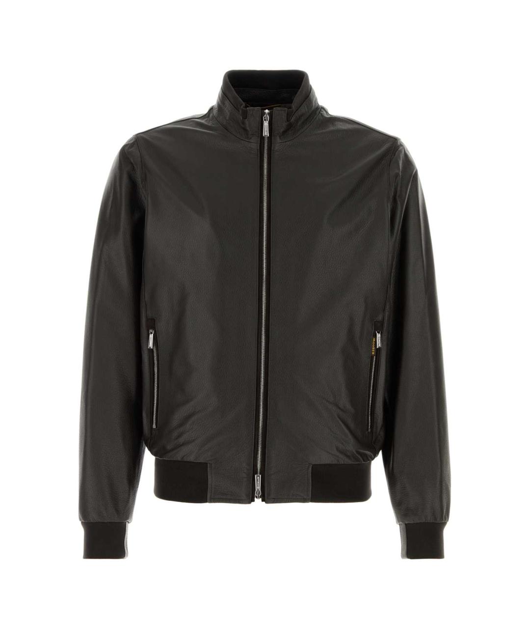 MOORER Коричневая кожаная куртка, фото 1