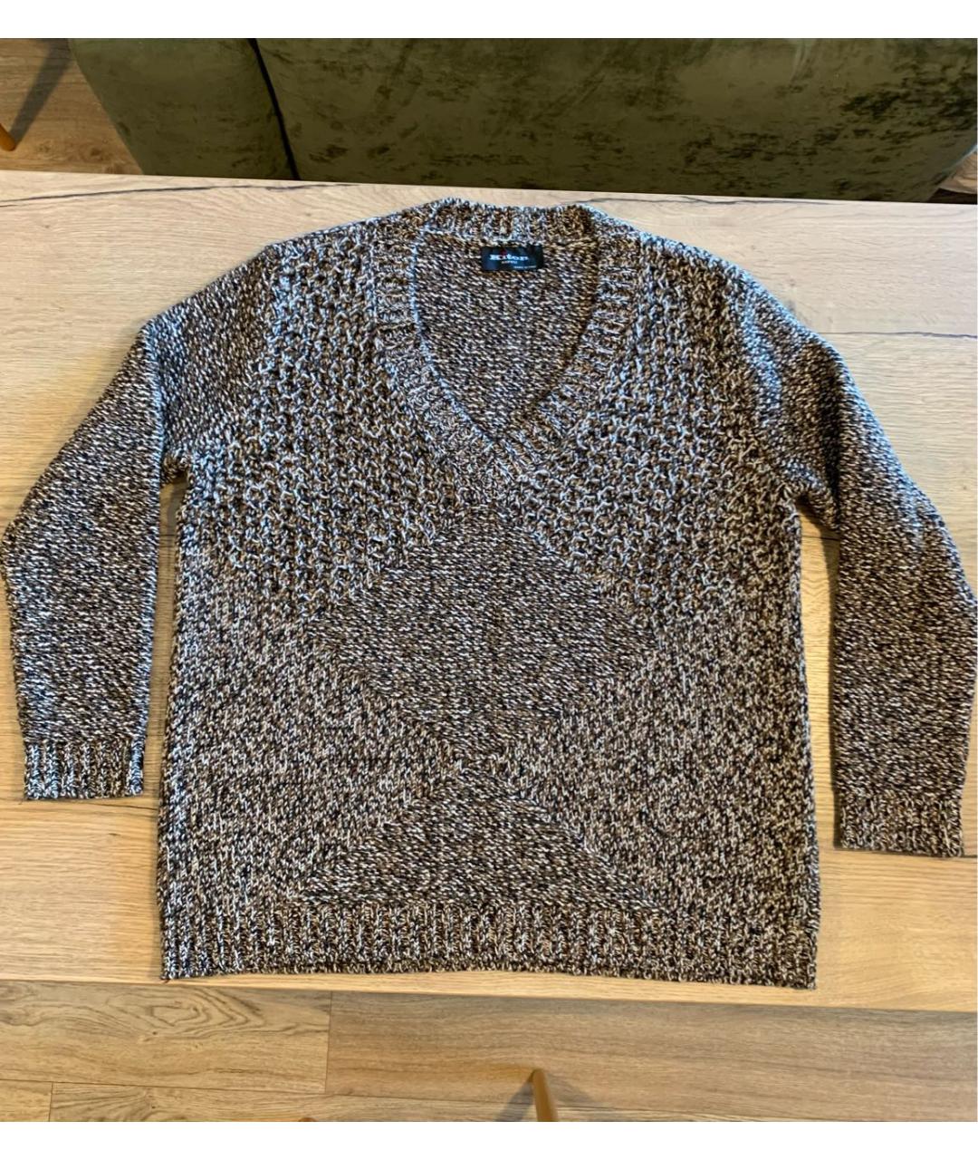 KITON Коричневый кашемировый джемпер / свитер, фото 9