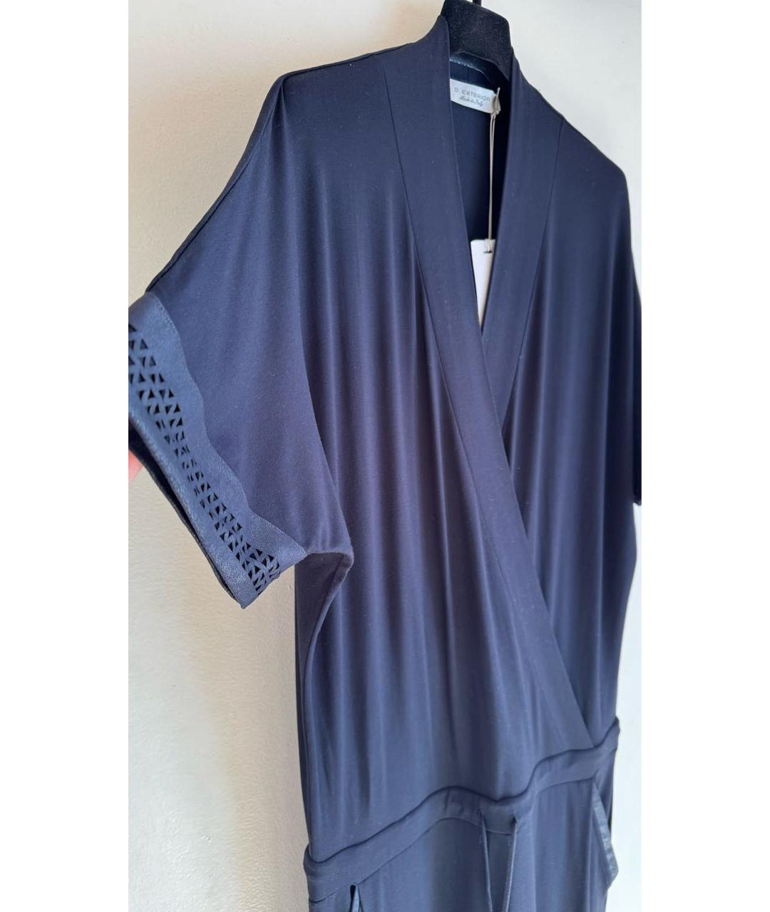 D.EXTERIOR Темно-синий вискозный комбинезон, фото 4