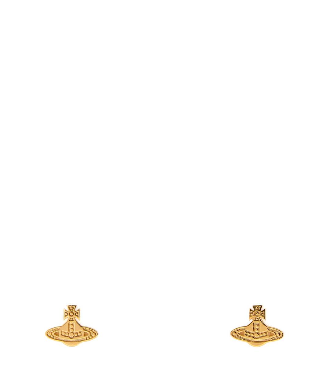VIVIENNE WESTWOOD Золотые латунные серьги, фото 1