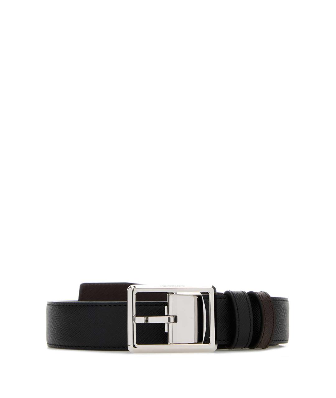 MONTBLANC Черный кожаный ремень, фото 1