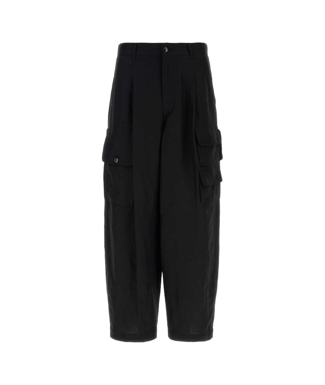 GIORGIO ARMANI Черные вискозные повседневные брюки, фото 1