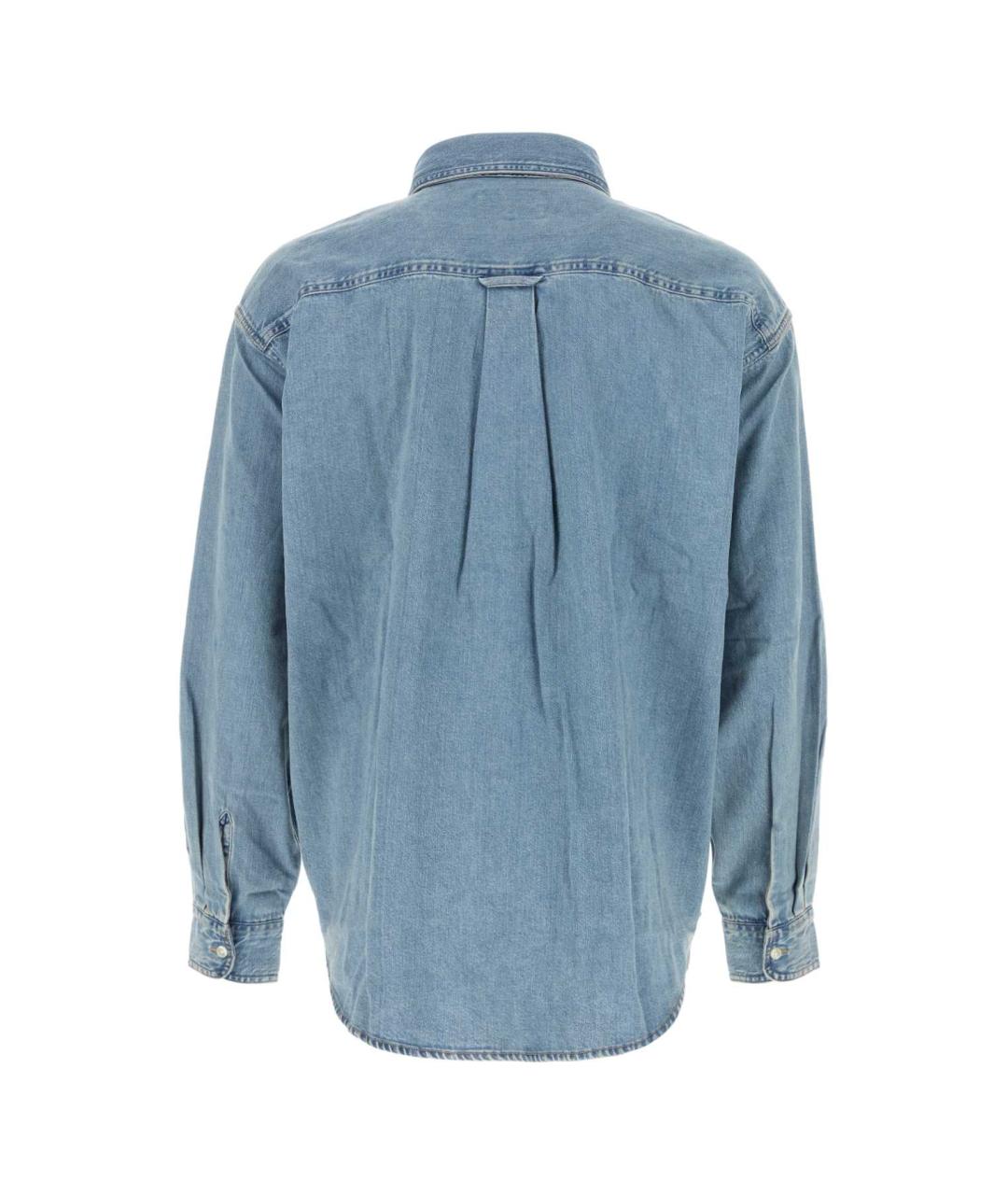 CARHARTT WIP Голубая хлопковая кэжуал рубашка, фото 2