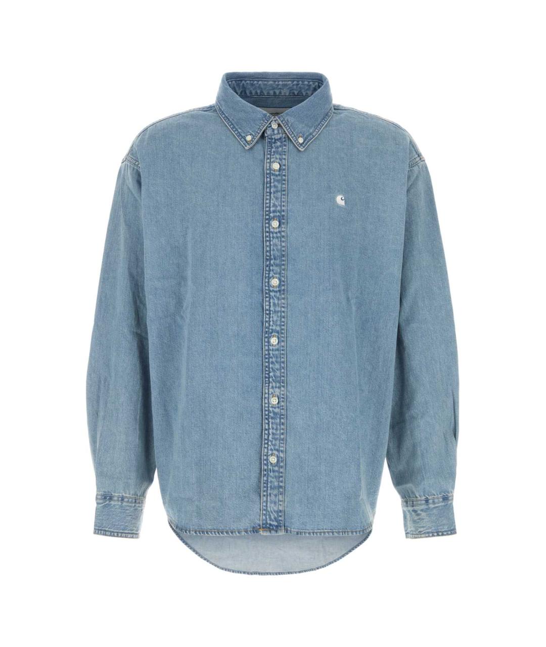 CARHARTT WIP Голубая хлопковая кэжуал рубашка, фото 1