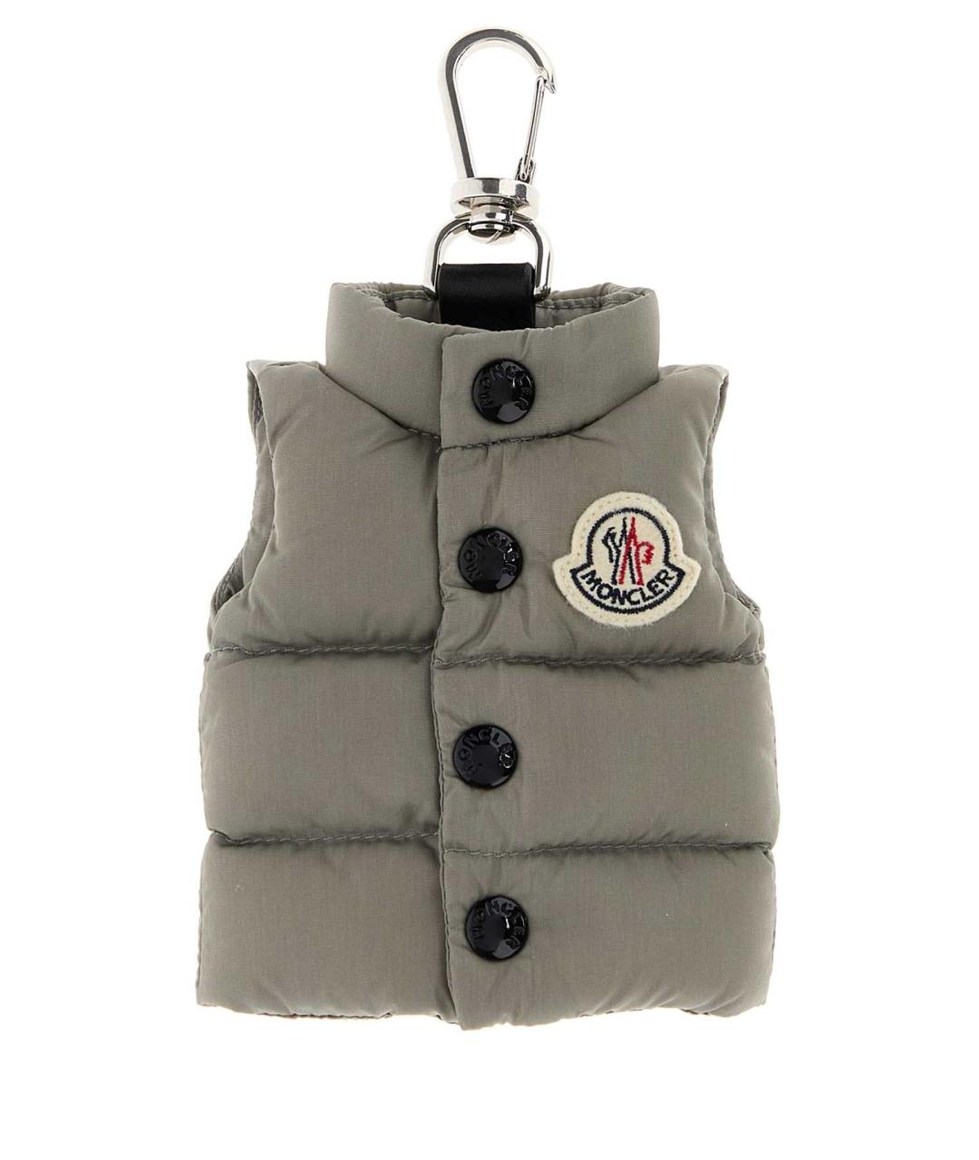 MONCLER Серый брелок, фото 1