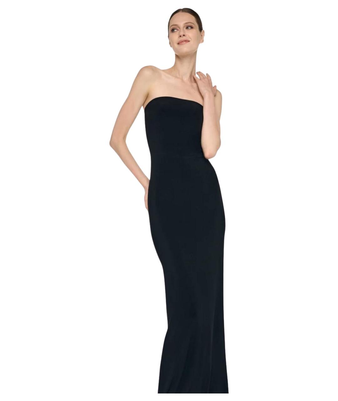 NORMA KAMALI Черное полиэстеровое платье, фото 3